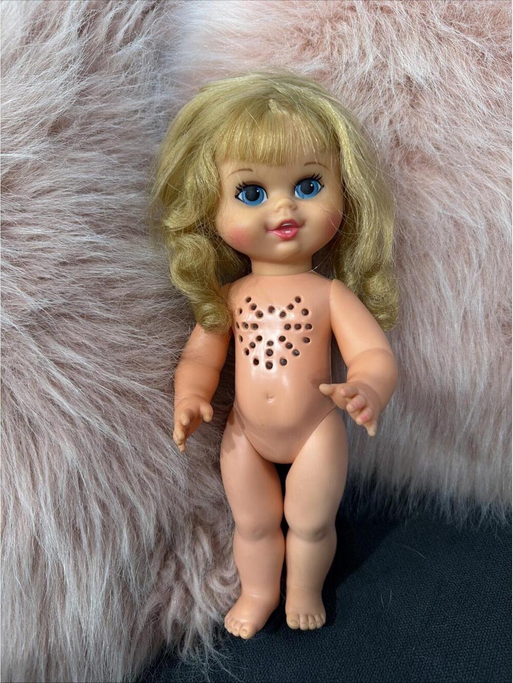 Vintage 1969 Mattel Small Tall No Peep Baby Doll Storybook Series NO PULLSTRING